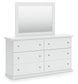 Bostwick Shoals Queen Panel Bed with Mirrored Dresser