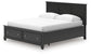 Lanolee California King Panel Storage Bed