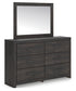 Hollivern Twin Panel Storage Bed, Dresser and Mirror