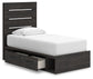 Hollivern Twin Panel Storage Bed, Dresser and Mirror