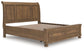 Feddinger California King Storage Sleigh Bed with Mirrored Dresser, Chest and Nightstand