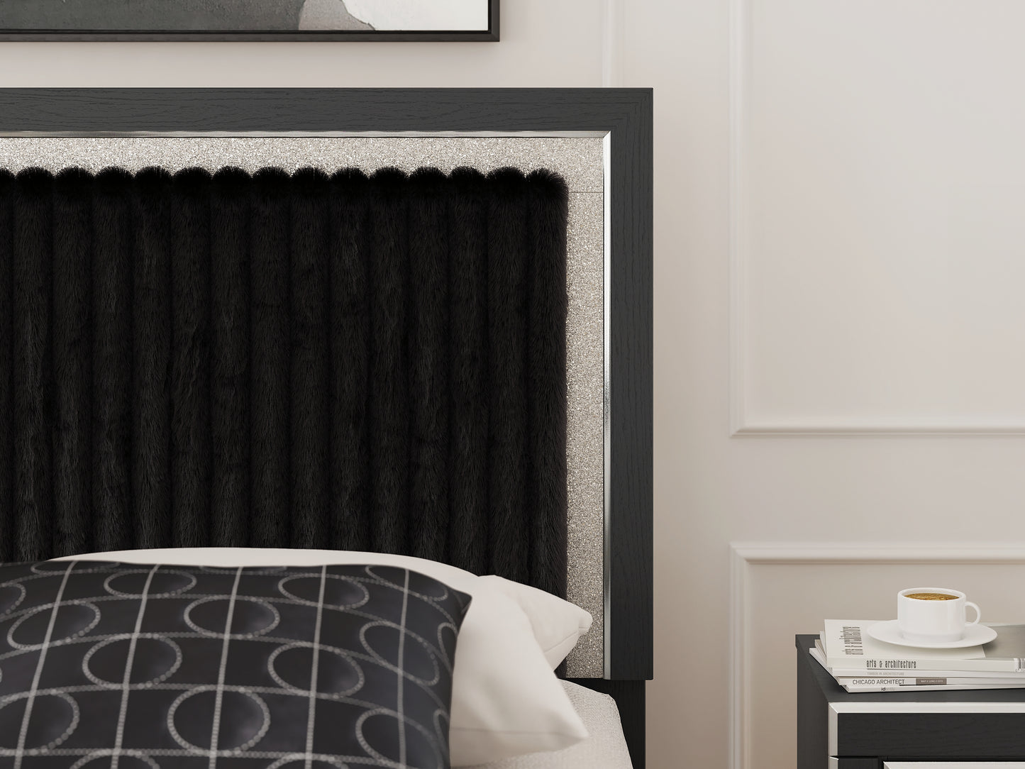 Zuraleus King Upholstered Panel Storage Bed