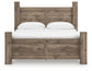 Rusticott King Poster Bed, Dresser and Mirror