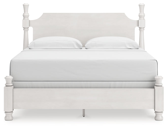 Rowlenstown King Poster Bed, Dresser, Mirror and Nightstand