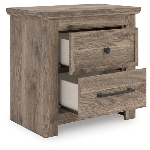 Rusticott King Poster Bed, Dresser, Mirror and Nightstand