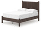 Pamytta Full Panel Platform Bed, Dresser, Mirror and Nightstand