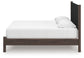 Pamytta King Upholstered Panel Platform Bed, Dresser and Mirror