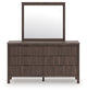 Pamytta King Panel Bed, Dresser, Mirror and Nightstand
