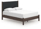 Pamytta Queen Upholstered Panel Platform Bed, Dresser, Mirror, Chest and Nightstand