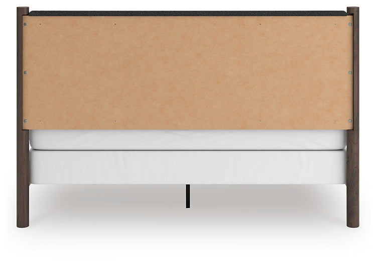 Pamytta King Upholstered Panel Bed, Dresser, Mirror, Chest and Nightstand