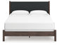 Pamytta King Upholstered Panel Bed, Dresser, Mirror and Nightstand