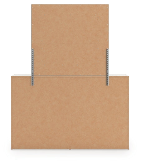 Zuraleus Queen Upholstered Panel Platform Storage Bed, Dresser, Mirror, Chest and Nightstand