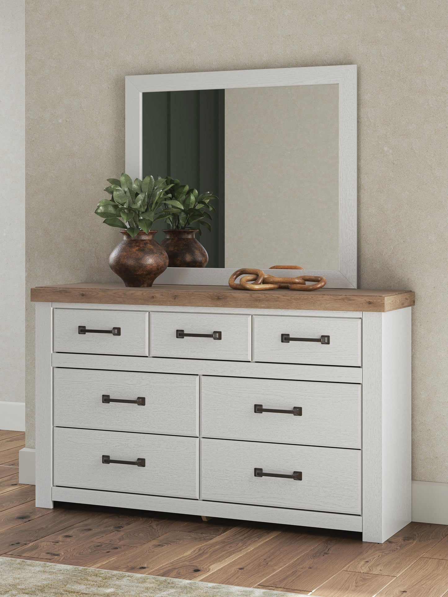 Savonport Queen Panel Bed with Storage, Dresser, Mirror, Chest and Nightstand