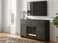 Brazen Valley 60" TV Stand with Electric Fireplace