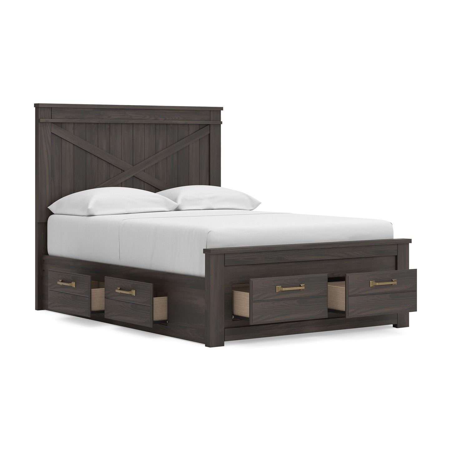 Vonitta Bay Full Panel Storage Bed