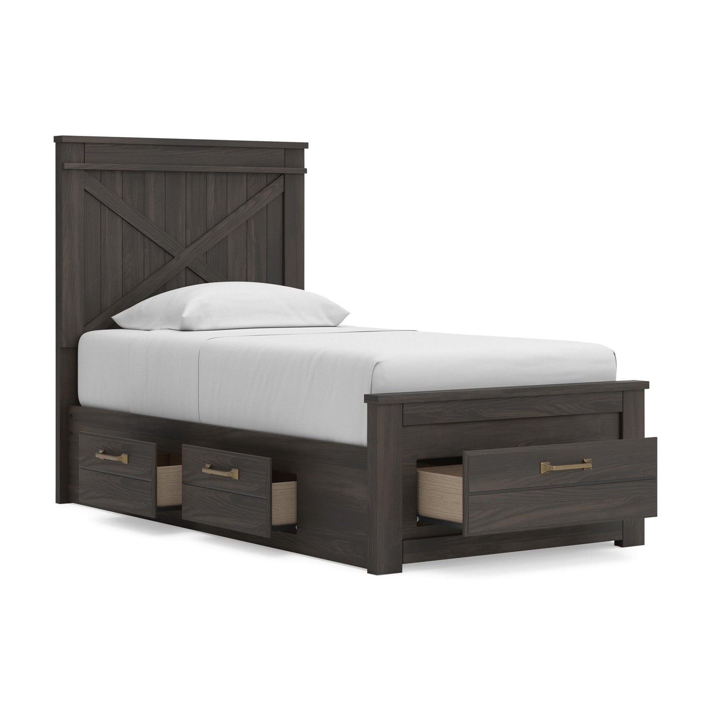 Vonitta Bay Twin Panel Storage Bed