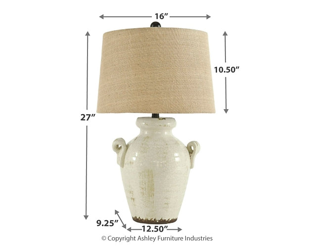 Emelda Ceramic Table Lamp (1/CN)