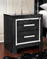 Kaydell Queen Upholstered Panel Bed with Mirrored Dresser, Chest and Nightstand
