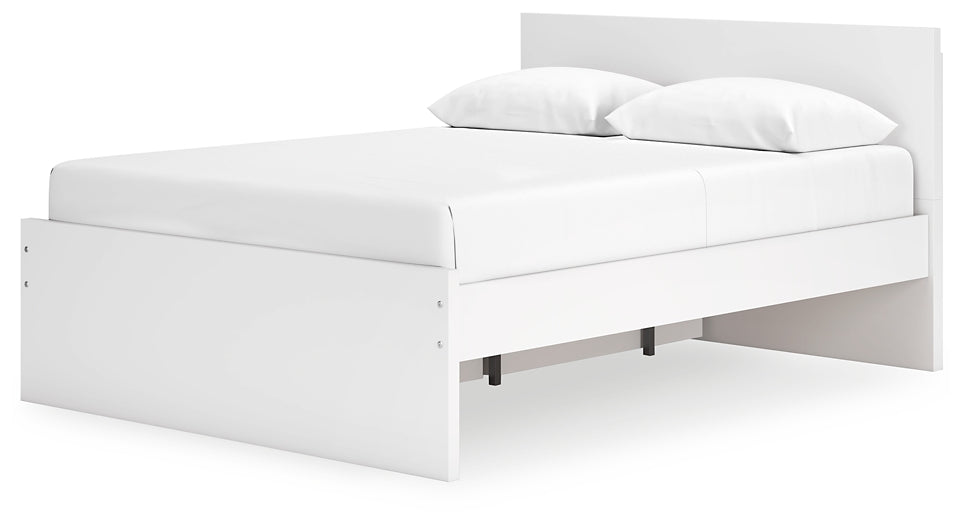 Onita  Panel Platform Bed With 1 Side Storage