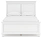 Fortman Full Panel Bed with Mirrored Dresser and 2 Nightstands